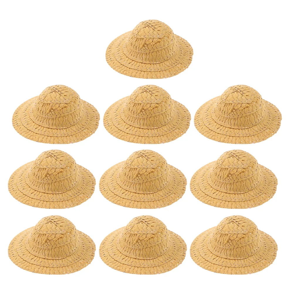 Миниатюрные соломенные шляпы 7 см - Фотография_5