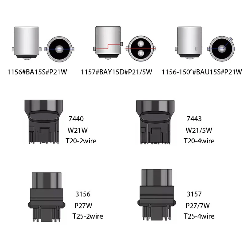 Canbus 1156 ba15s bau15s 7443 w21w - Фотография_5