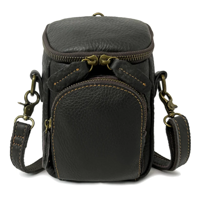 Новая винтажная мужская сумка через плечо из коровьей кожи - Фотография_4