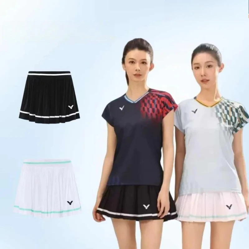 Года, женская короткая юбка для бадминтона victory - Фотография_3