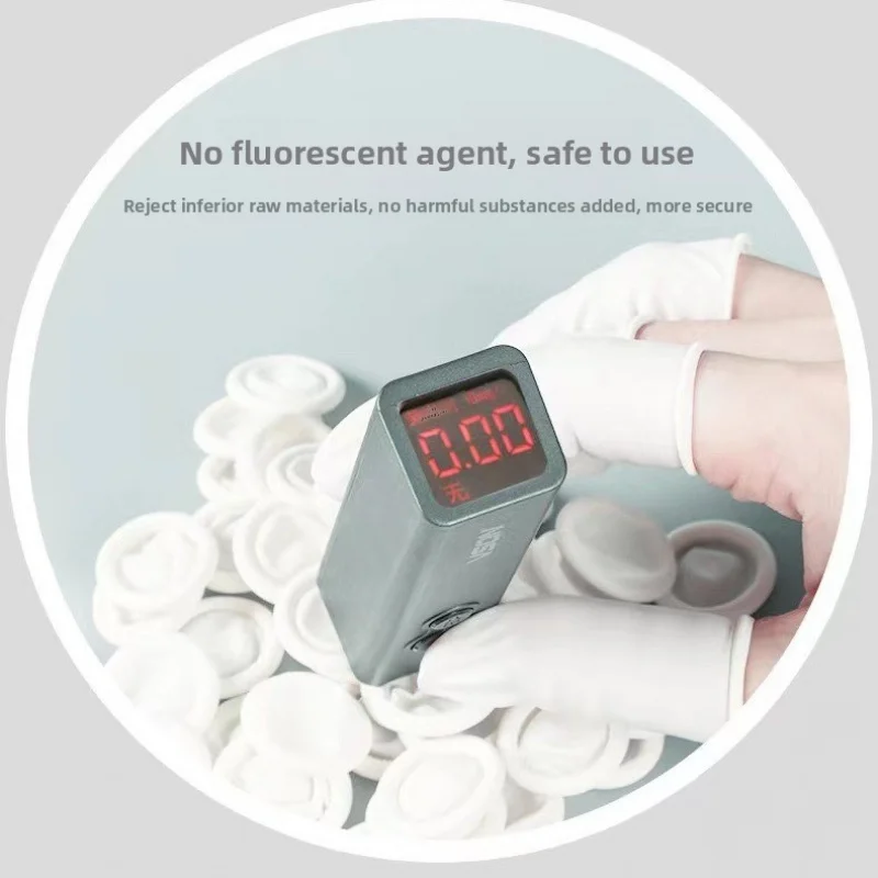 Латексные накладки на палец - белые - Фотография_2