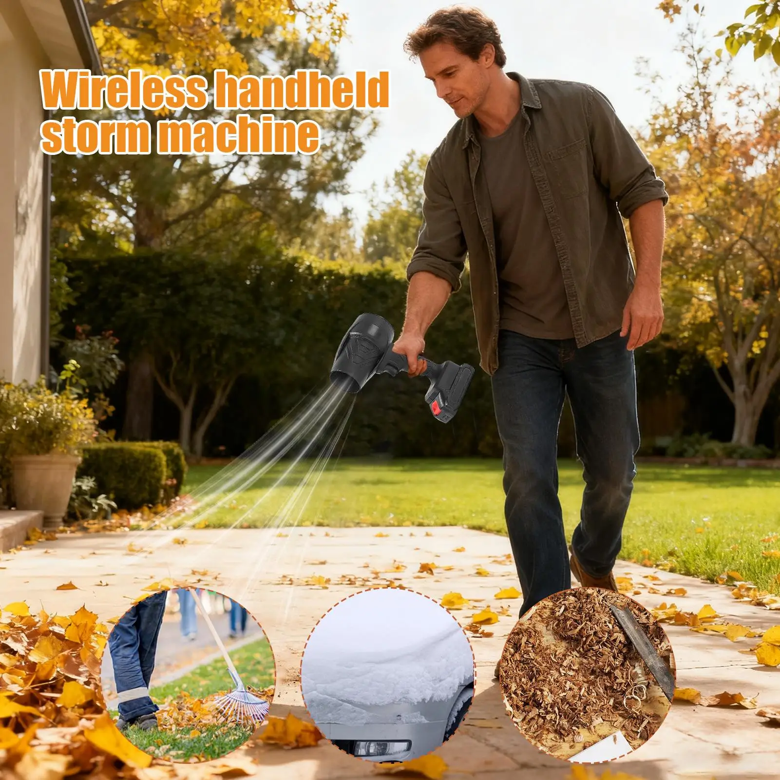 Воздуходувка беспроводная мощная - Фотография_3