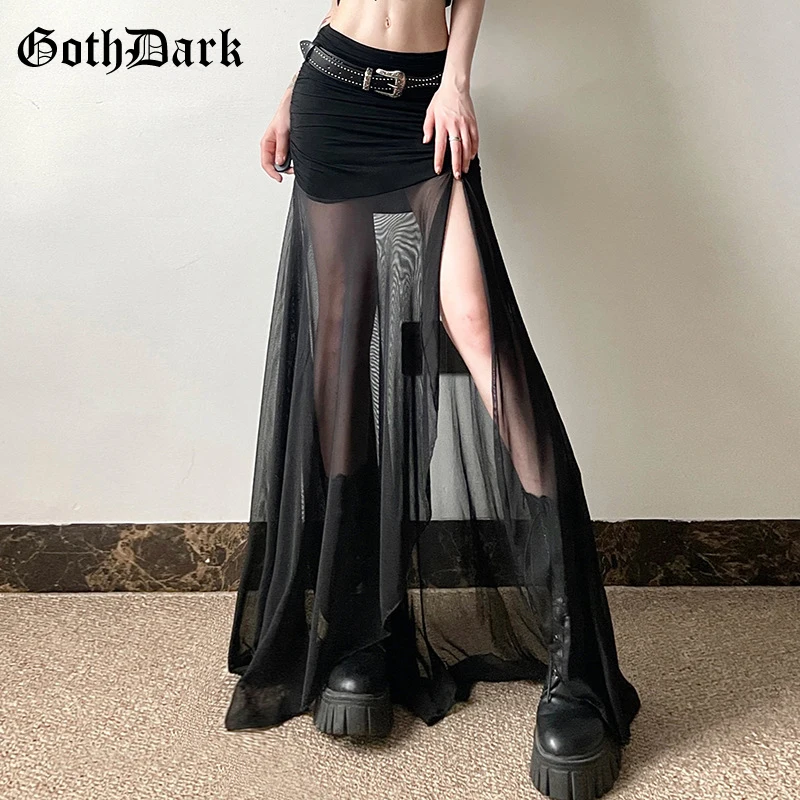 Goth dark mall goth сетчатые лоскутные