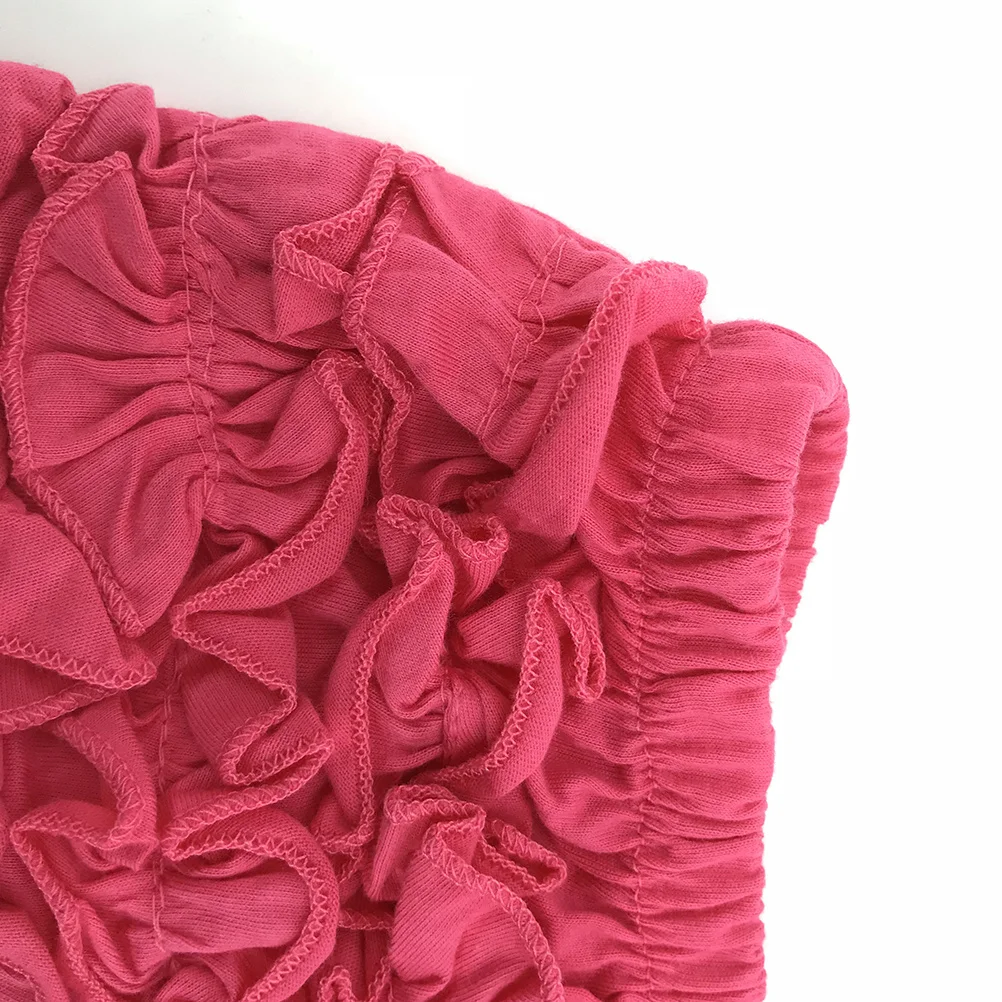 Трусики с хлопковой отделкой и рюшами для маленьких девочек - Фотография_5