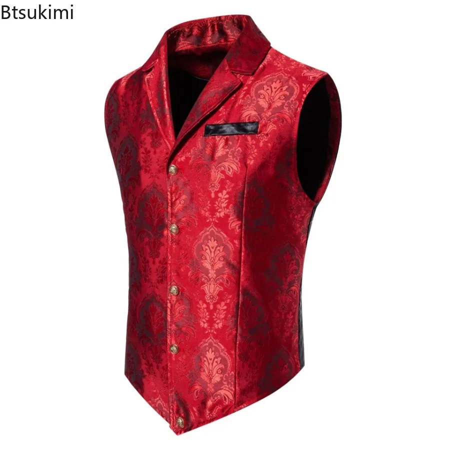 Мужской жаккардовый костюм в стиле ретро - Фотография_6