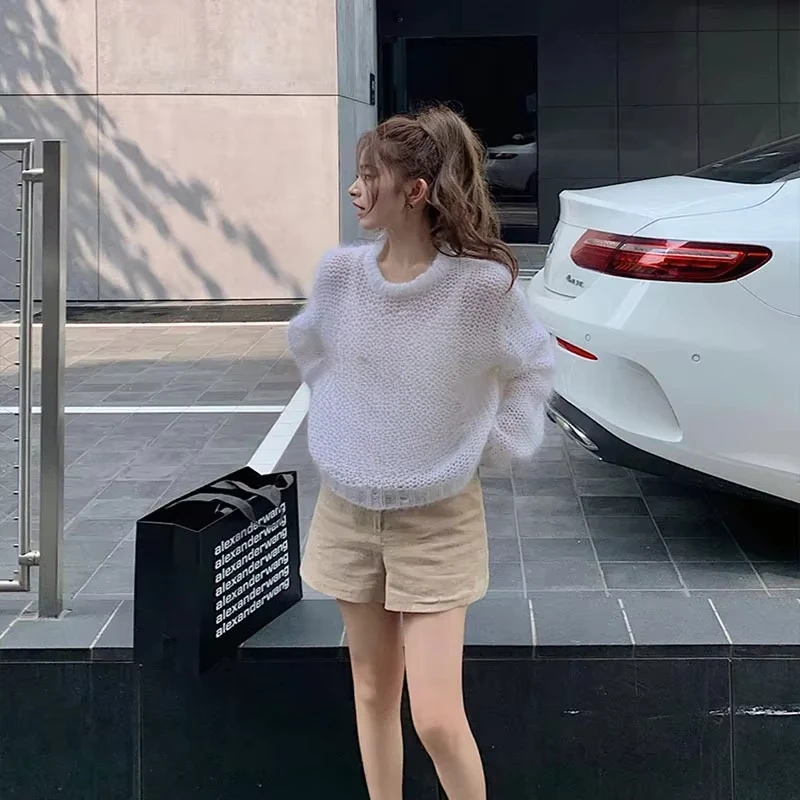 Роскошный вязаный свитер - Фотография_2