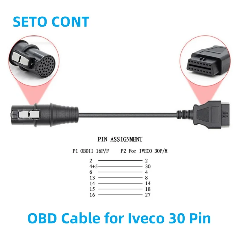 Obd-кабель для iveco 30-контактный - Фотография_3