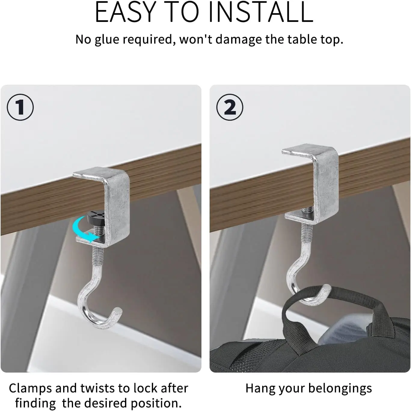 2-упаковка настольного держателя для сумки - Фотография_6