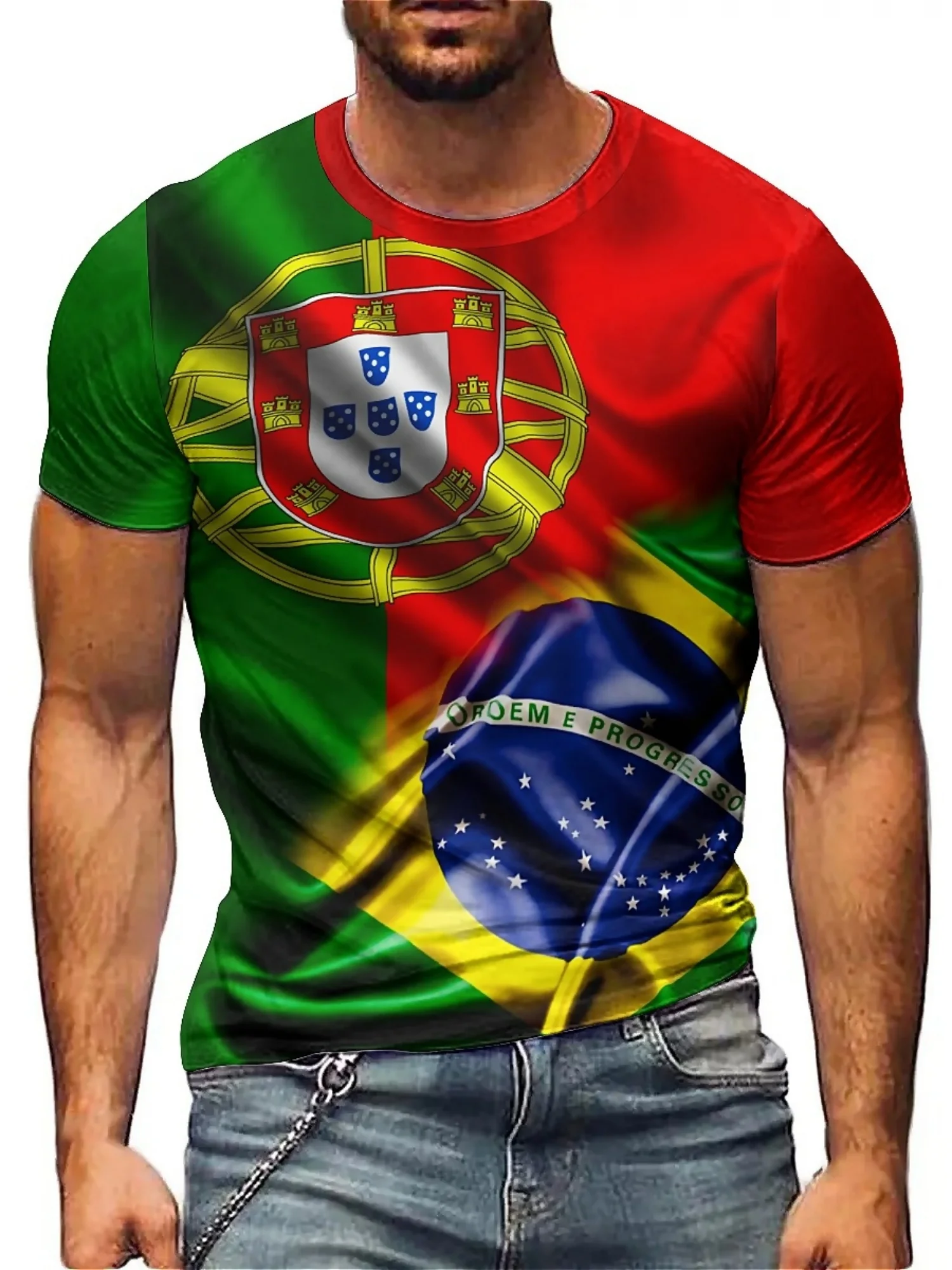 Мужская и женская футболка цвета