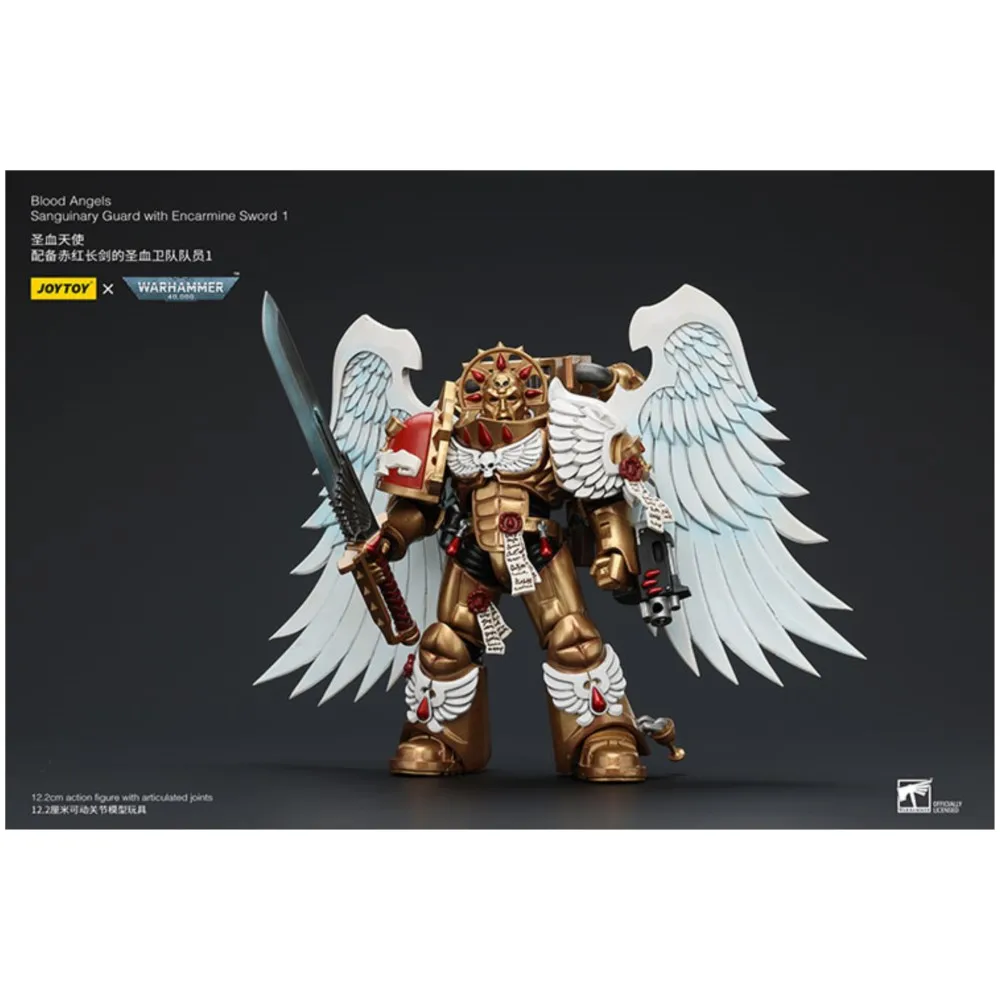 Joytoy warhammer 40k blood angels sanguinary guard с encarmine sword 1 - Фотография_3