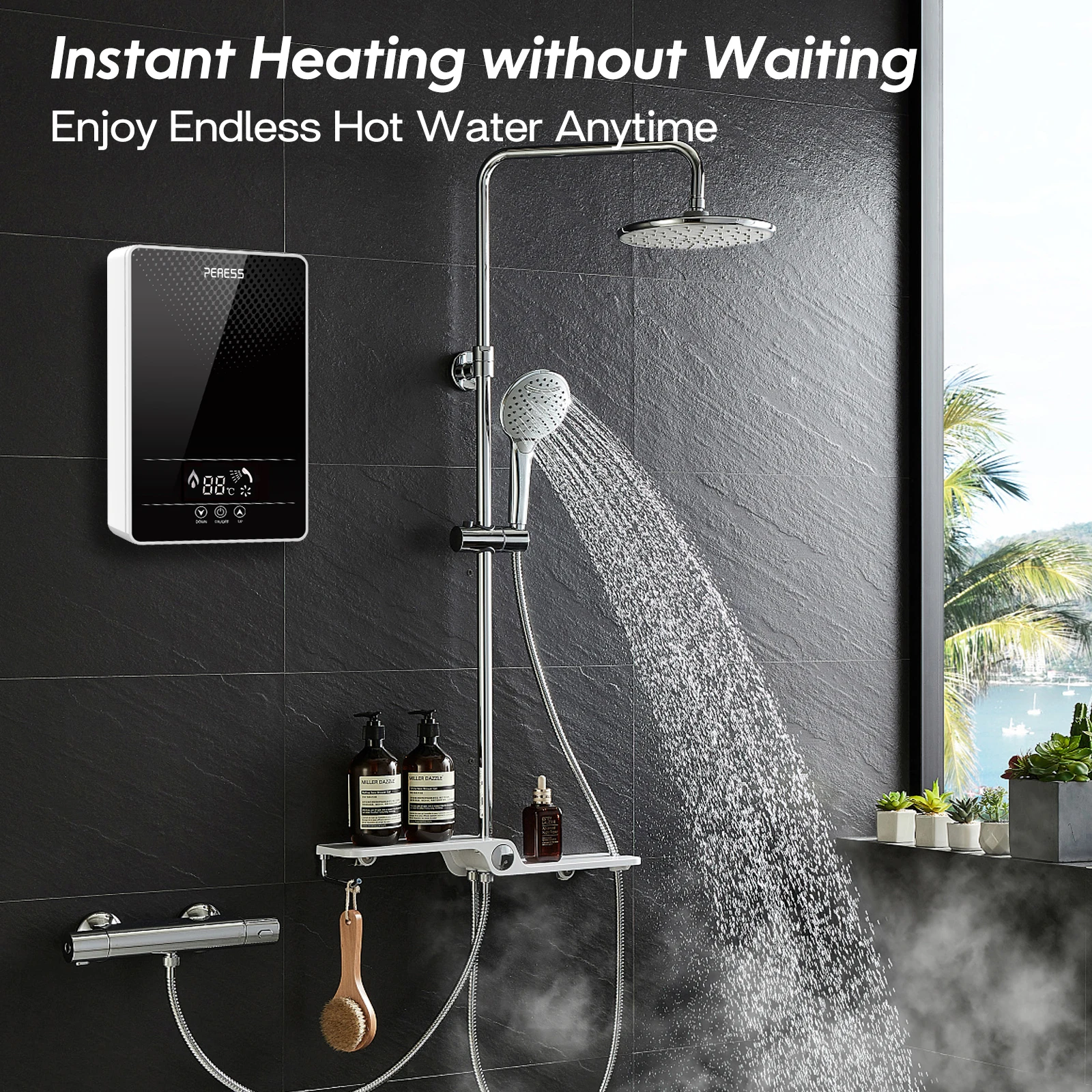 Мгновенный электрический безрезервуарный водонагреватель для душа - Фотография_4