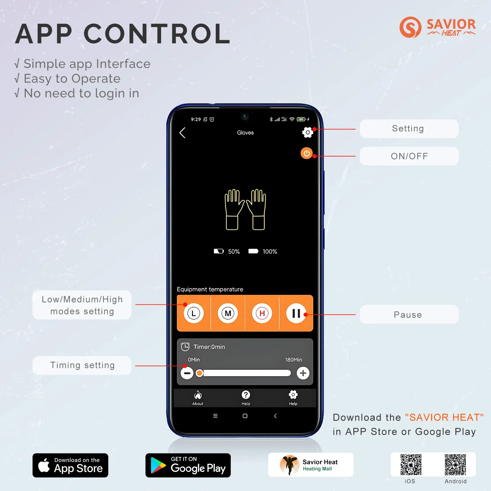 Брендовые зимние перчатки с подогревом savior для мужчин и женщин - Фотография_5