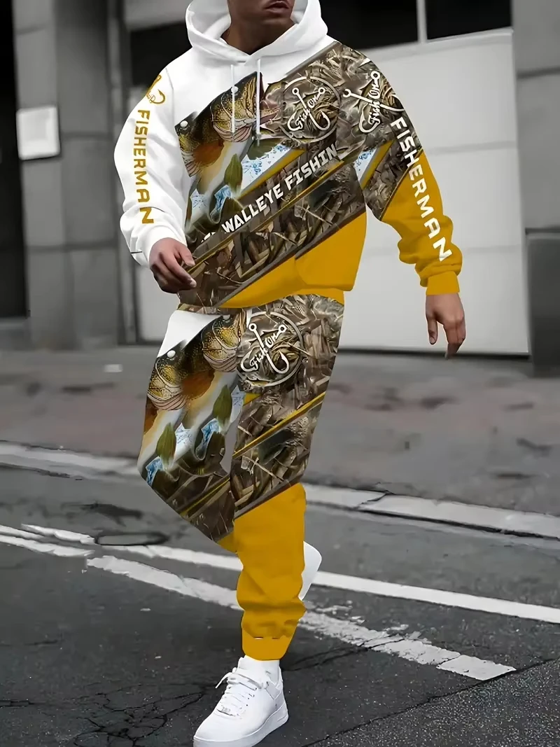 Толстовки с 3d принтом для рыбалки и брюк - Фотография_3