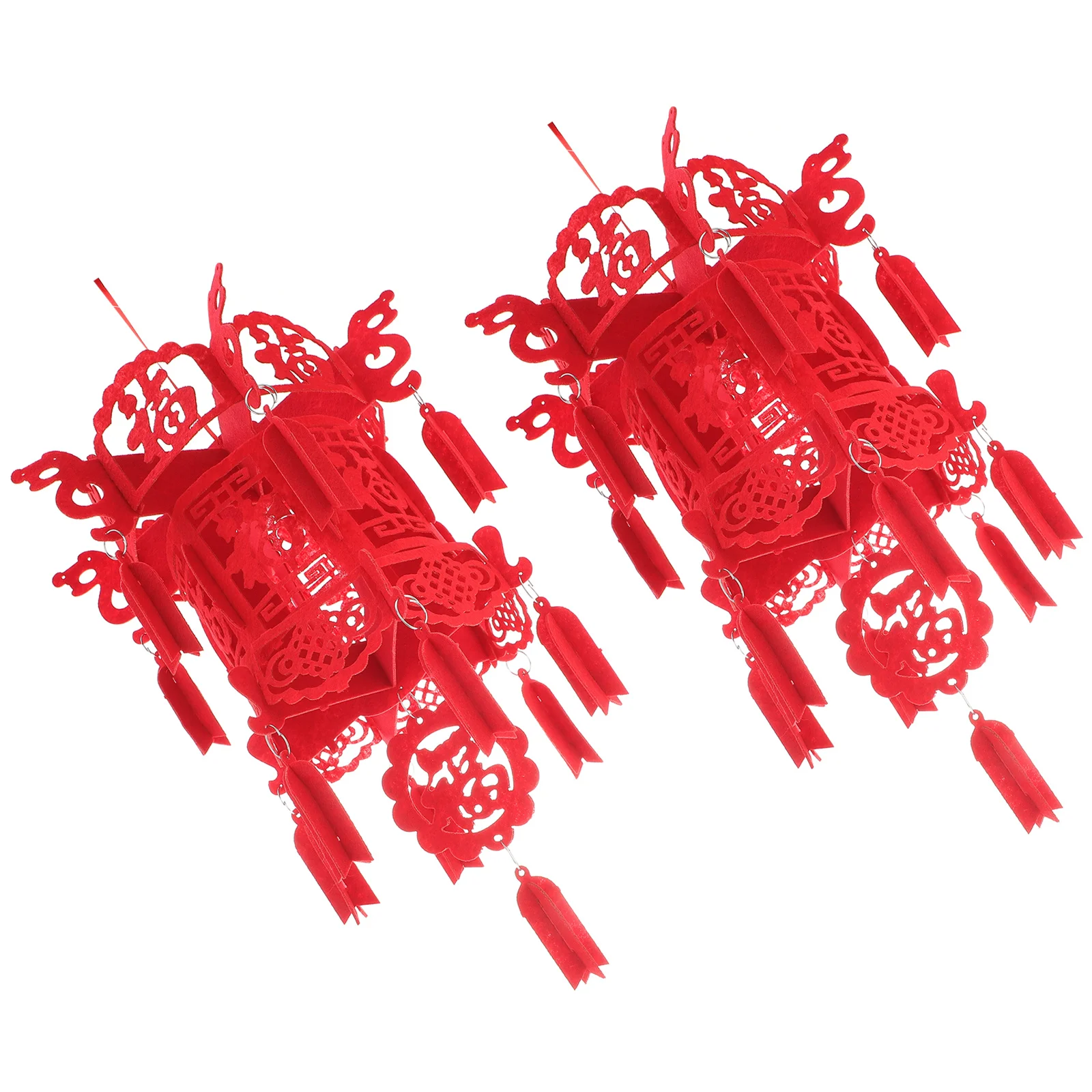 Красные весенние праздничные фонарики - Фотография_5