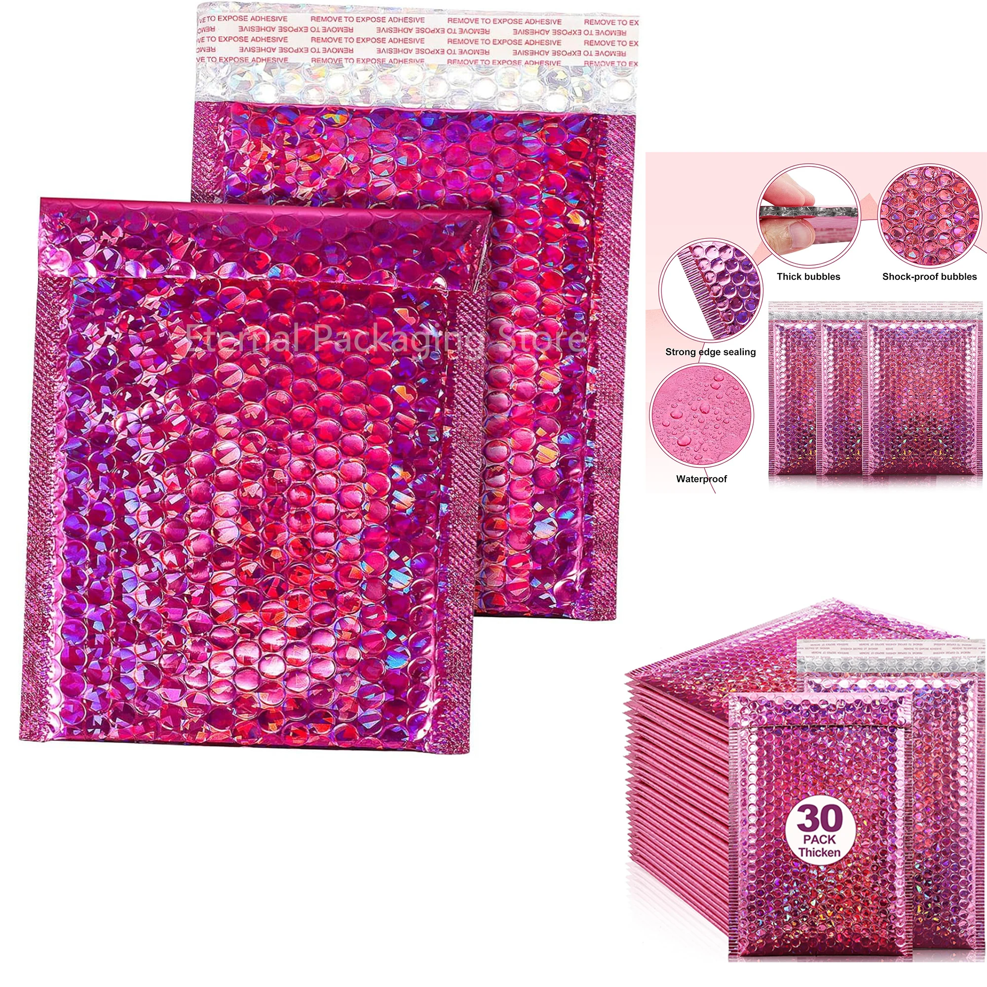 Голографические почтовые конверты с лазерными пузырьками - Фотография_2