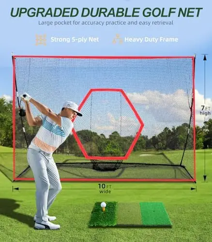 10 х 7 футов сверхмощный коврик tri-turf для гольфа - Фотография_4