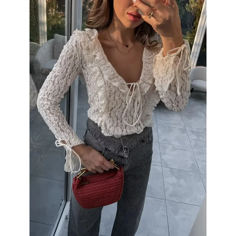 Женский шикарный прозрачный однотонный