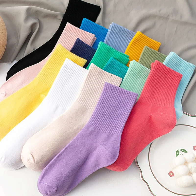 Женские носки 100 хлопок модные