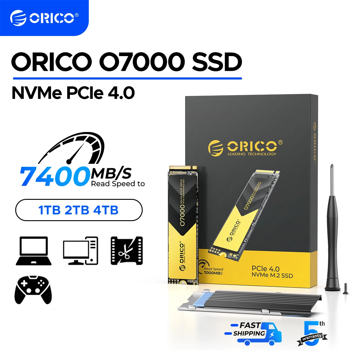 Orico pcie4.0 m.2 nvme ssd ps5