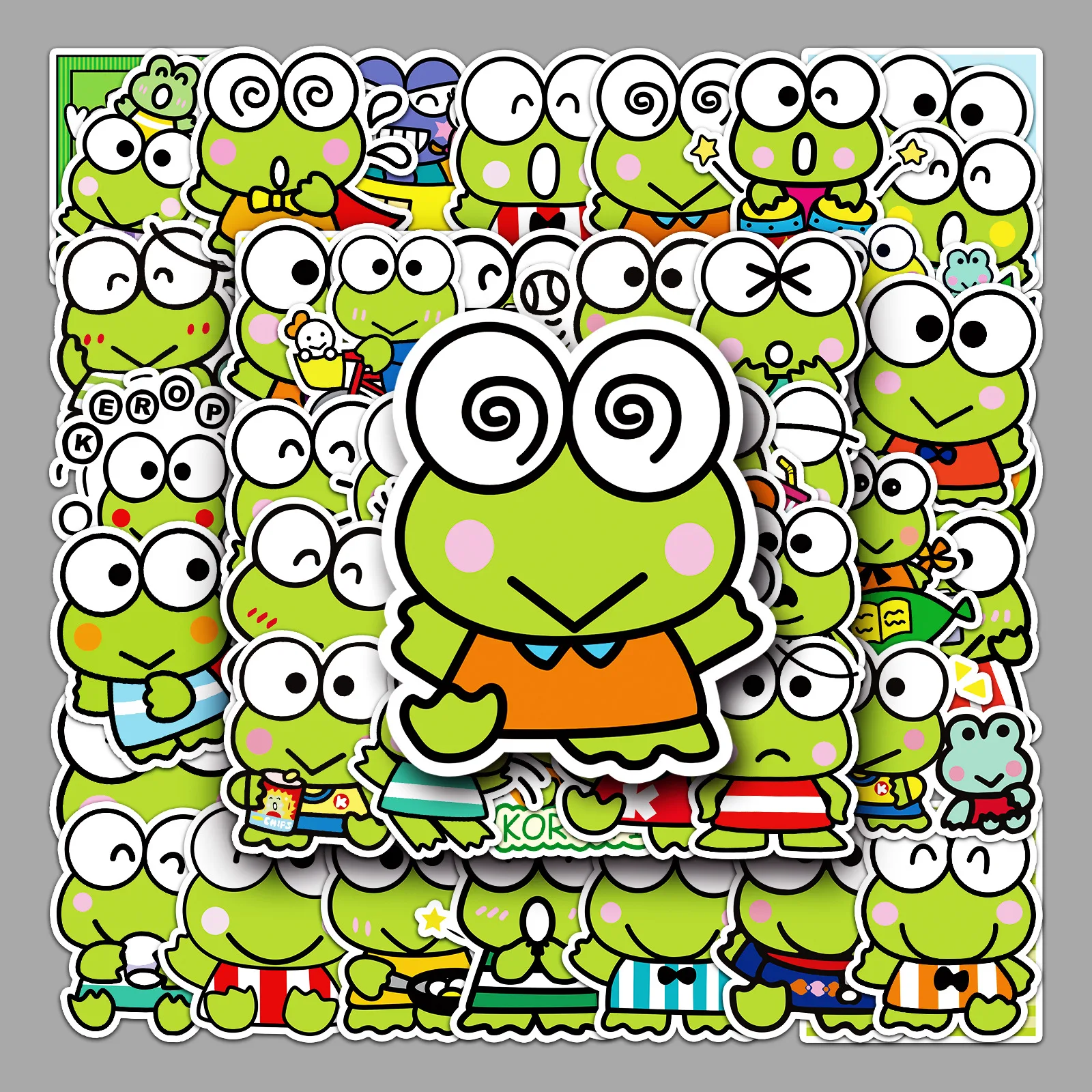 Милые наклейки sanrio keroppi