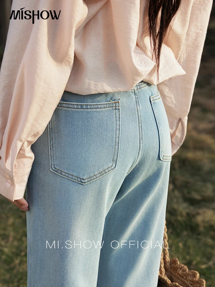 Женские расклешенные джинсы mishow в стиле ретро - Фотография_5