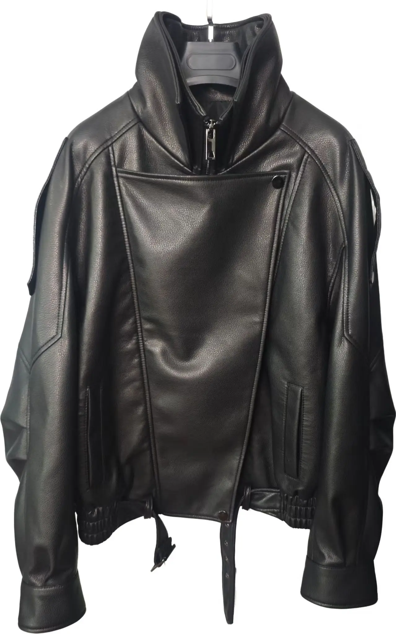 Новое модное женское короткое пальто из овчины из натуральной кожи