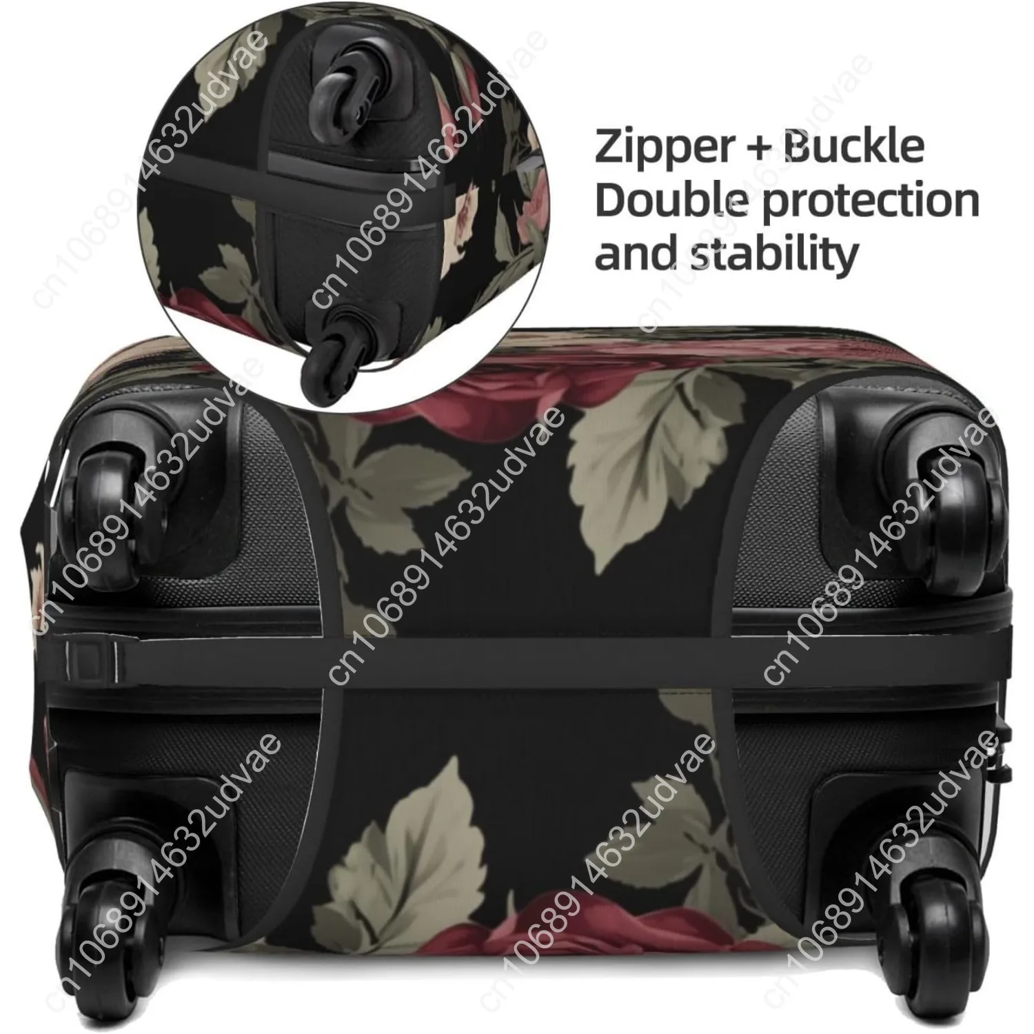 Vintage pink and cream dark floral - Фотография_4