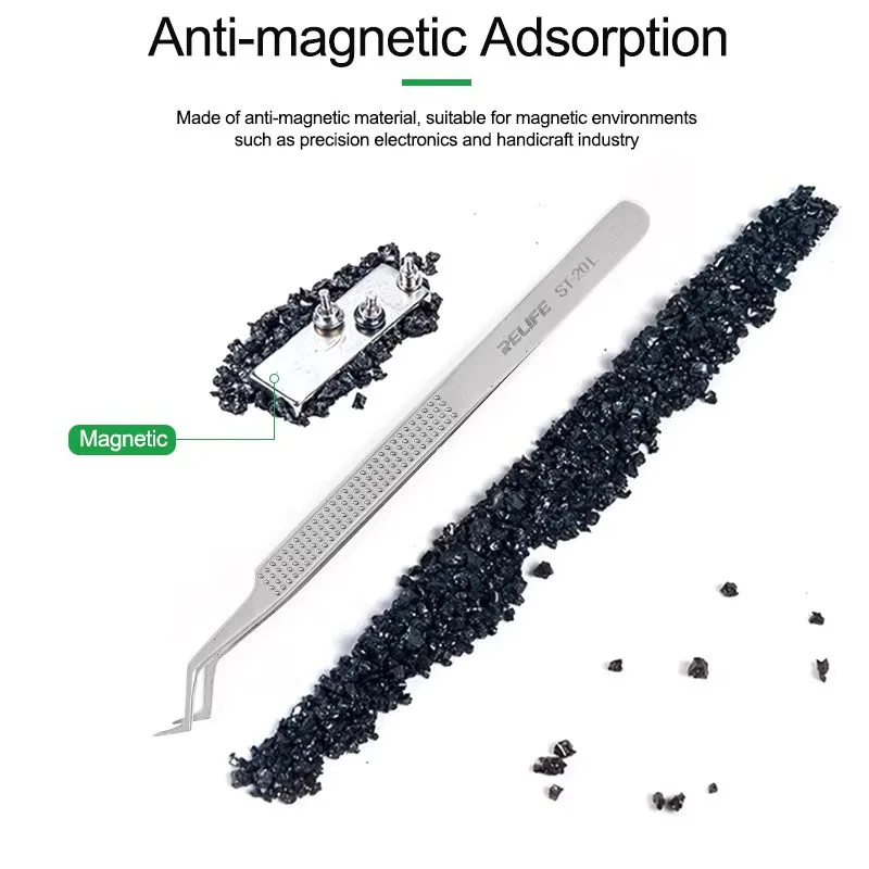 Relife st-20l антимагнитный пинцет - Фотография_2