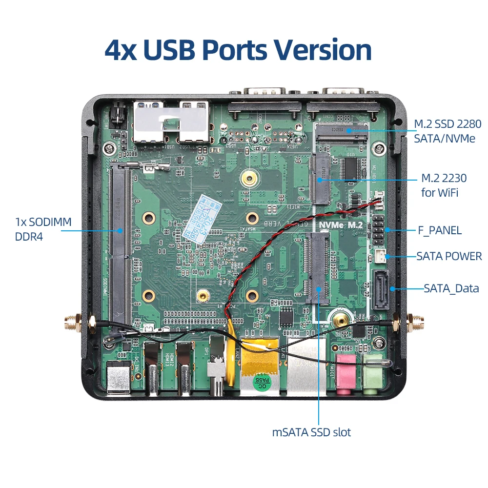 Мини-промышленный пк intel n100 - Фотография_6
