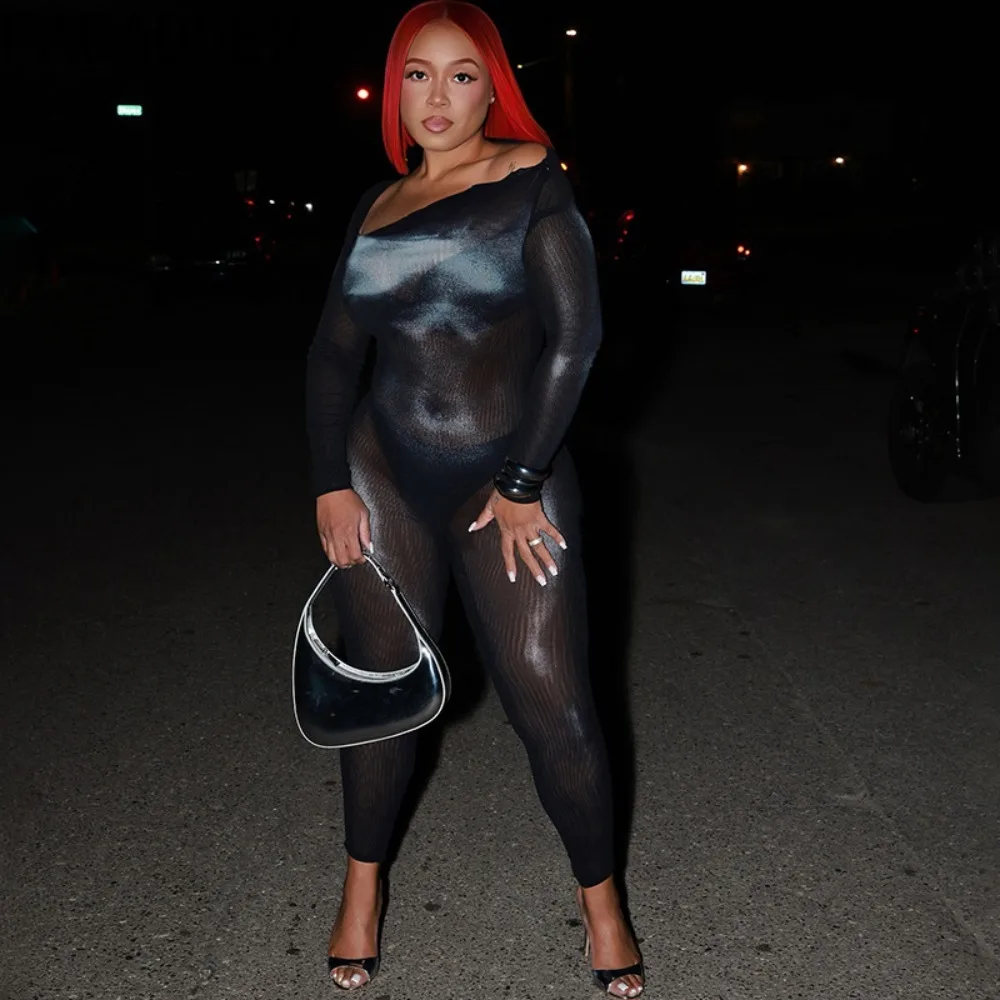 Fagadoer сексуальные сетчатые прозрачные - Фотография_3