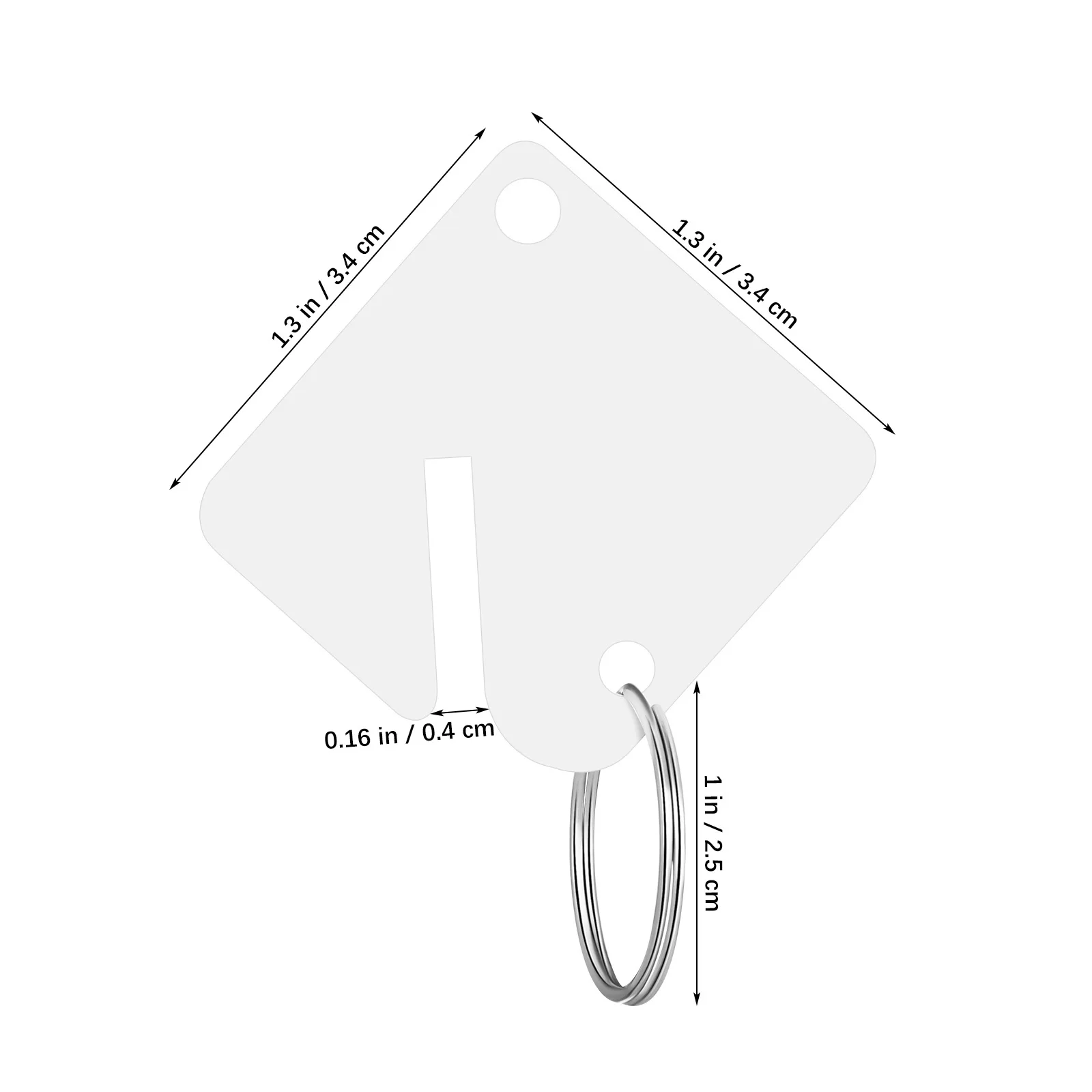 Акриловые пустые бирки для ключей - Фотография_3