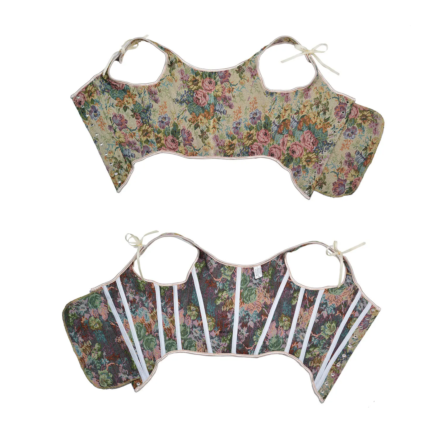 Жилет с цветочной рыбьей косточкой - Фотография_6