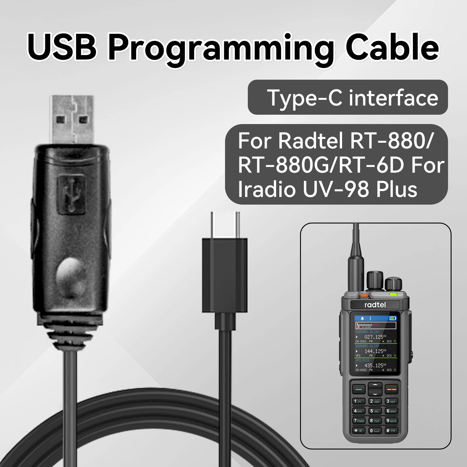 Radtel rt-880 usb-кабель для программирования