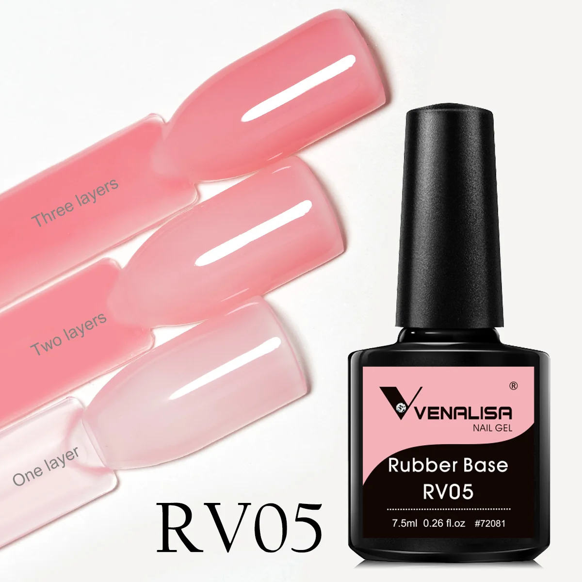 Venalisa rubber base jelly pink - Фотография_5