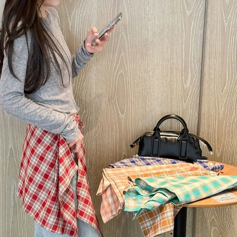 Винтажная короткая сетчатая мини-юбка с поясом на талии - Фотография_3