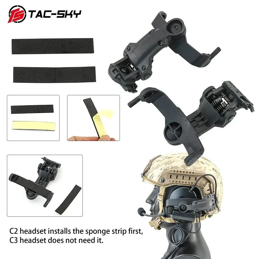 Ts tac-sky адаптер для крепления гарнитуры для шлема - Фотография_3