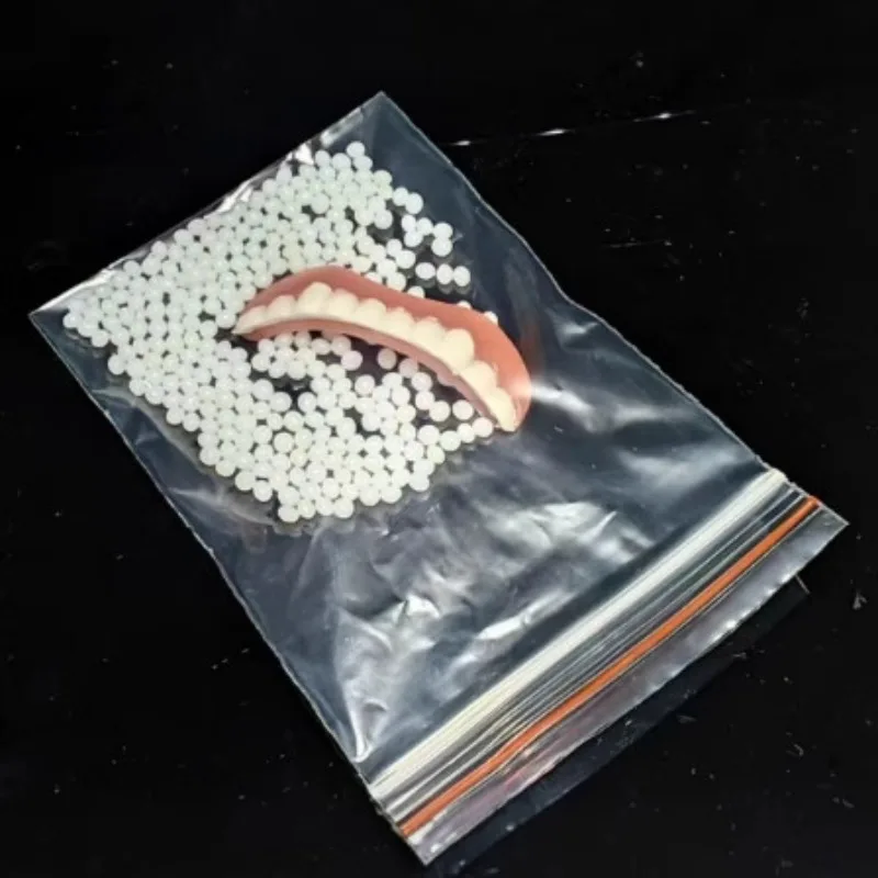 Пара силиконовых имитирующих брекетов для верхних и нижних зубов - Фотография_2