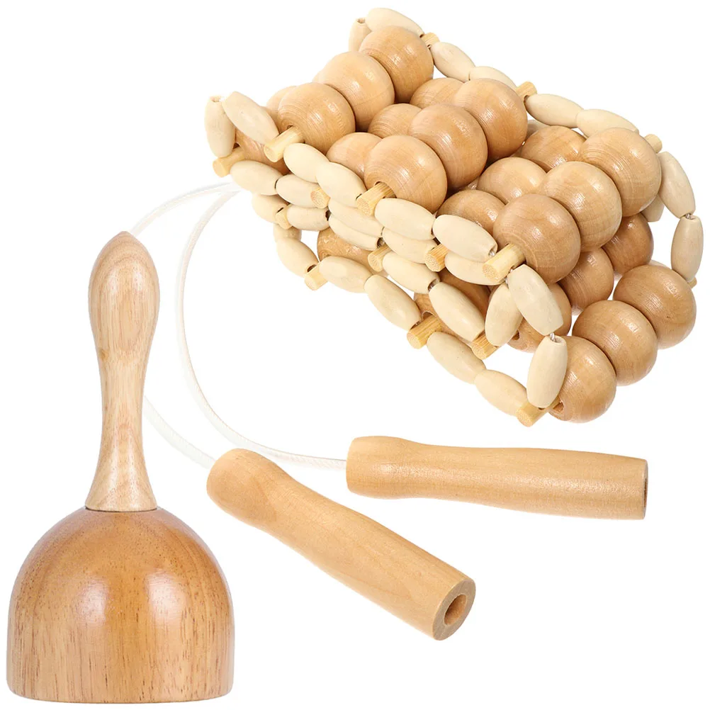 Деревянный лимфовый скребковый массажер