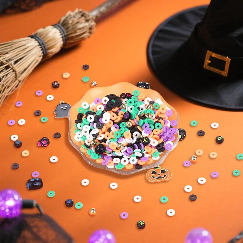Набор глиняных бусин на хэллоуин - Фотография_2