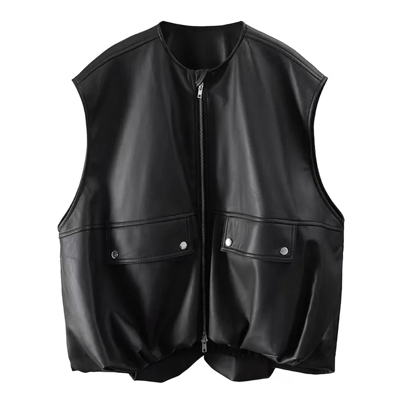 Женский жилет из натуральной кожи - Фотография_6