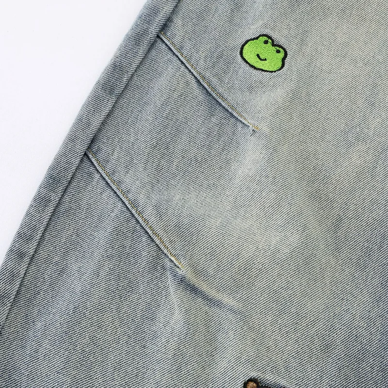 Милые джинсы с вышивкой для девочек - Фотография_5