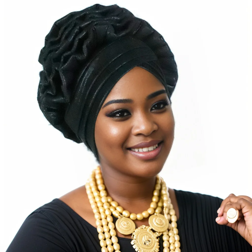 Fashion women elastic ruffle african - Фотография_4