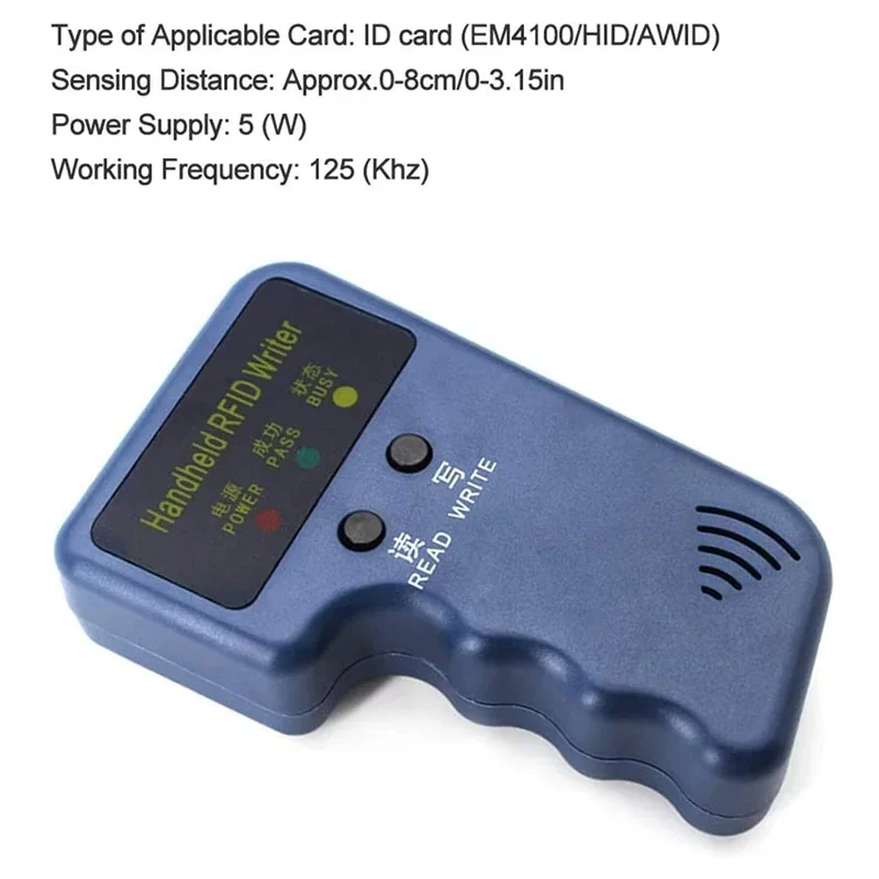 Ручной дубликатор rfid em4100 tk4100 125 кгц - Фотография_2