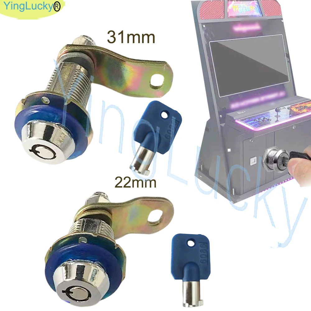 Аркадный замок, ключ cam lock 22 мм 31 мм для diy аркадного пинбола