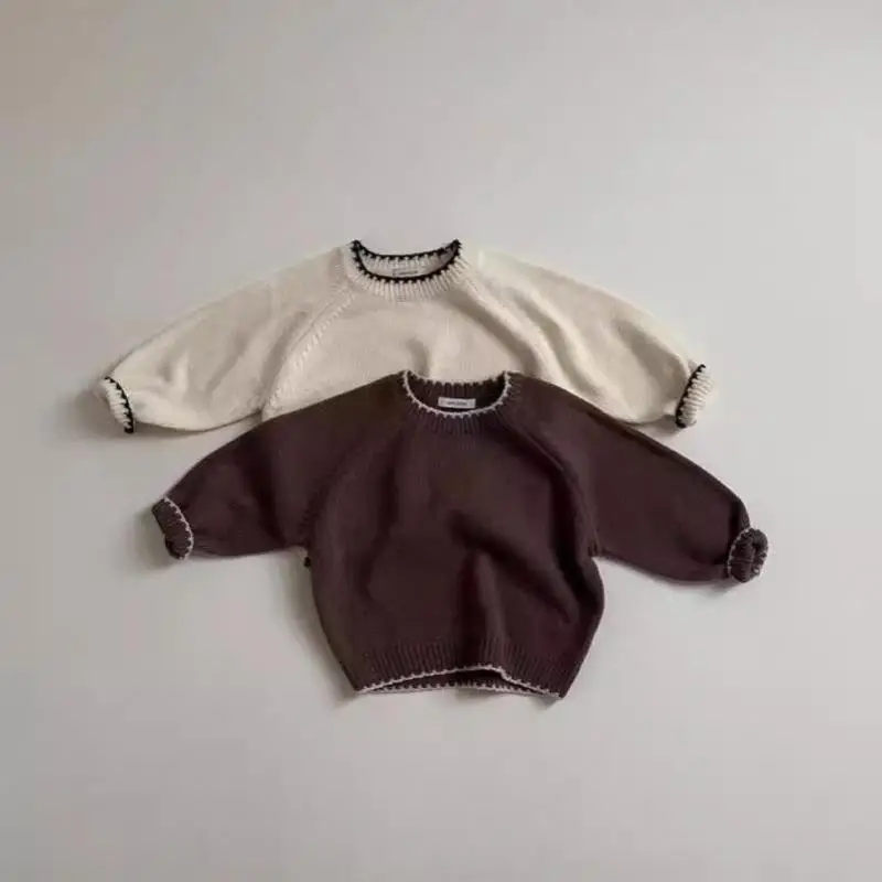 Новый детский повседневный свитер с длинными рукавами - Фотография_2
