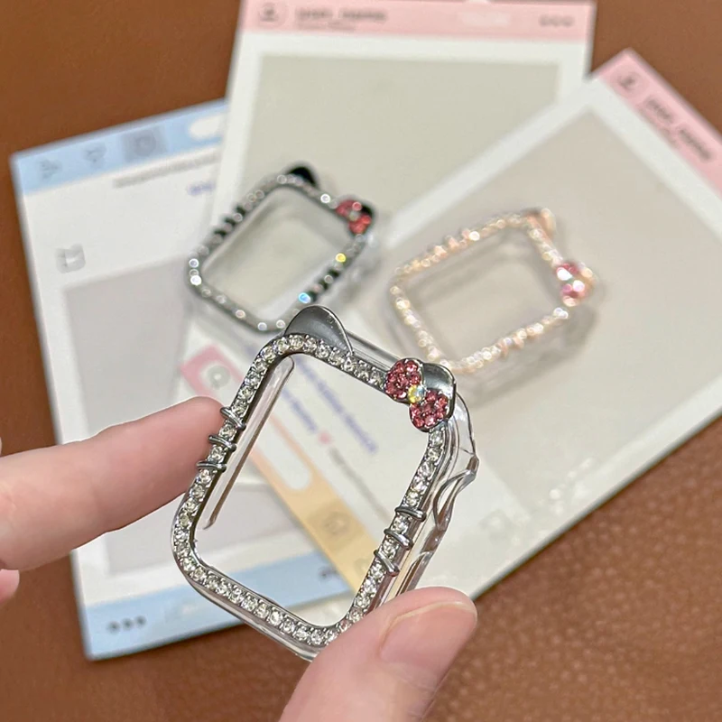 Чехол с бриллиантами для apple watch 10