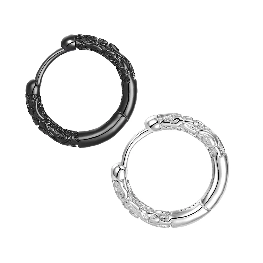 1 пара золотых серег-гвоздиков с манжетами - Фотография_4