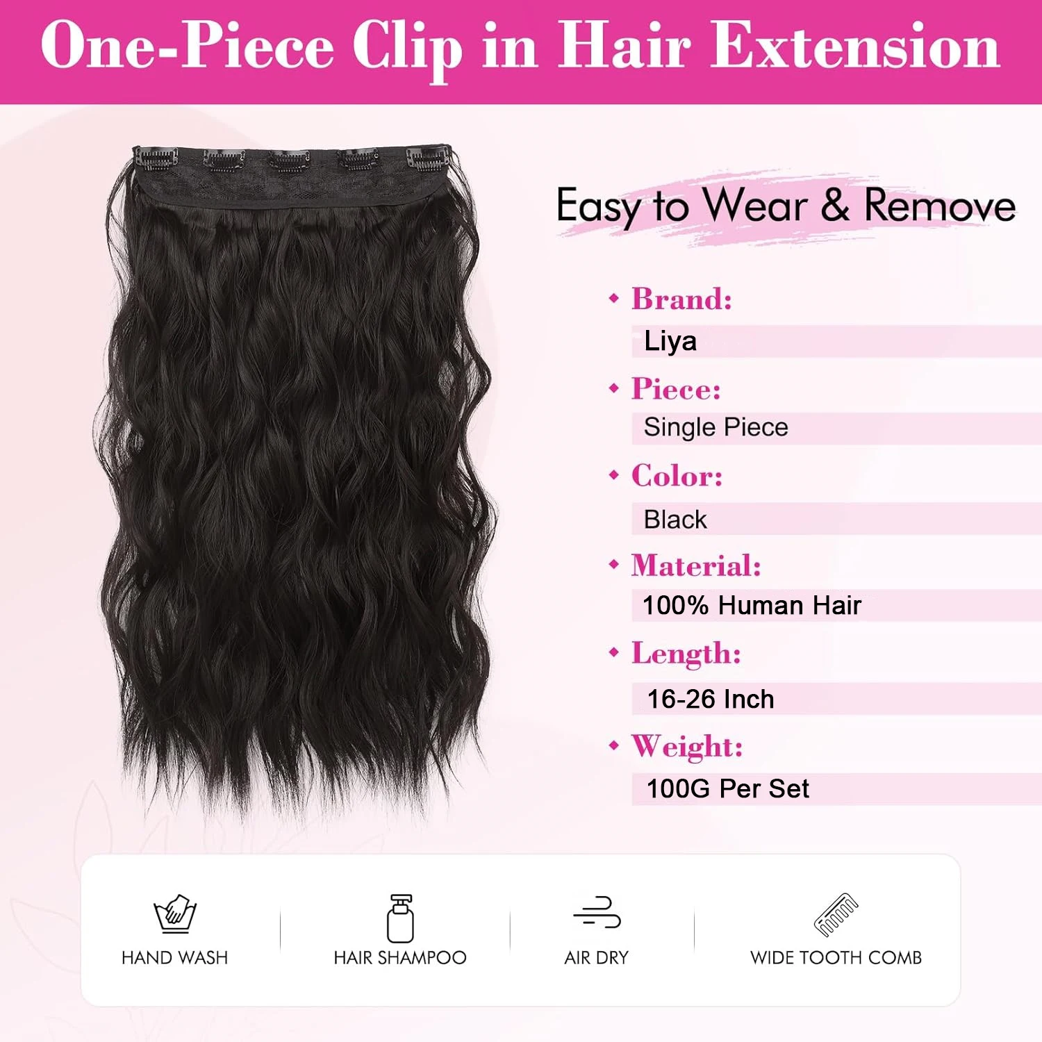 Объемная волна, заколка для наращивания волос - Фотография_4