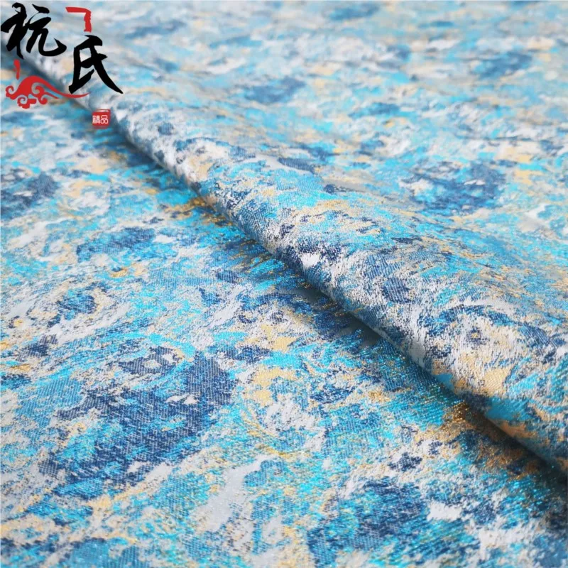 Мраморная парчовая ткань - Фотография_4