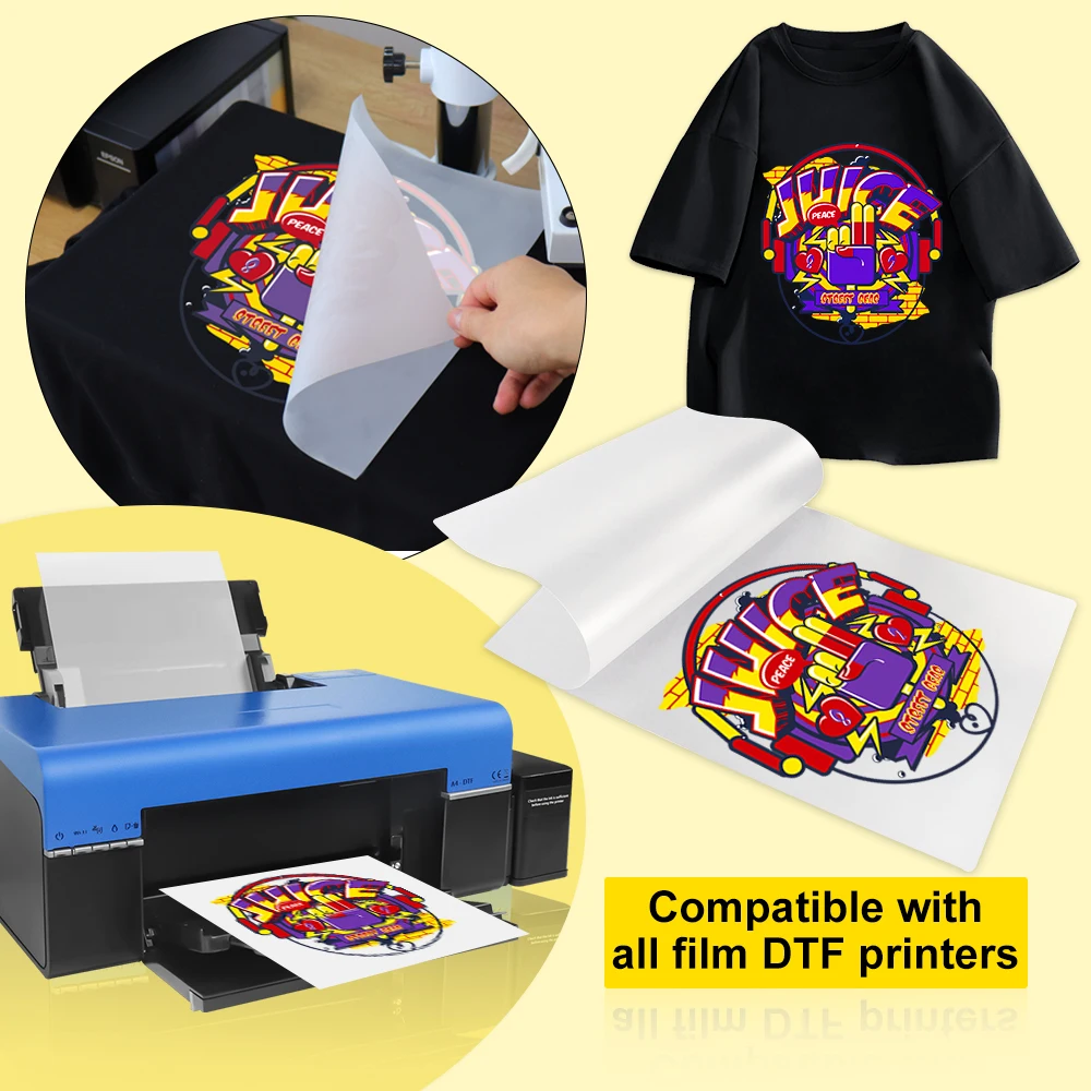Пленка a4 dtf pet для печати футболок - Фотография_5